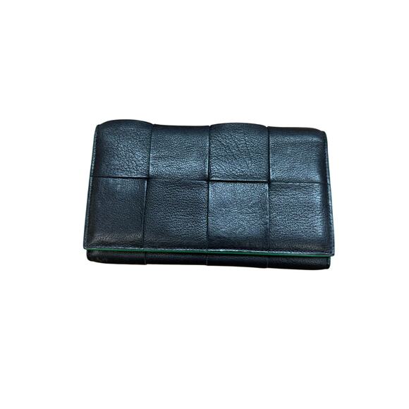 Bottega Veneta Long Intreciato Cassette Wallet in Black w/Box, Dustbag & COA - Picture 4 of 15